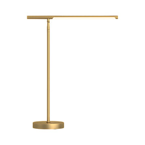 Lampe de Bureau LED Minimaliste - Éclairage Élégant avec Détails en Laiton
