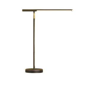 Lampe de Bureau LED Minimaliste - Éclairage Élégant avec Détails en Laiton