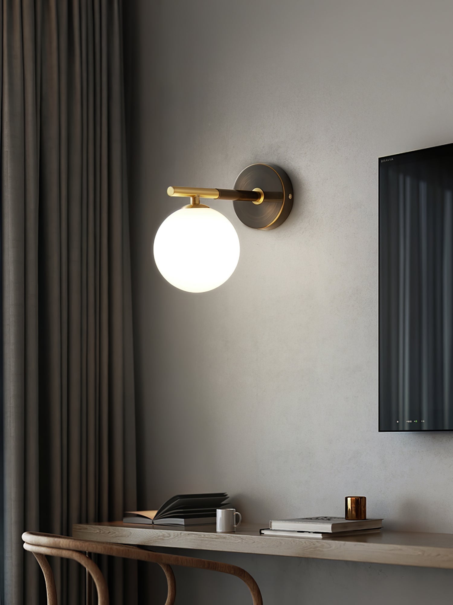 Applique Murale en Or Design Élégant - Luxe Mondial et Éclairage LED Durable