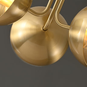 Luminaire de Plafond Luxueux - Design Industriel en Verre et Métal