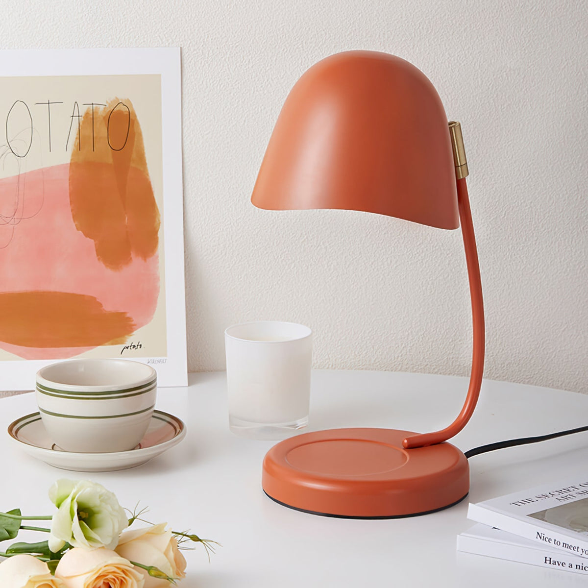 Lampe à Bougie Moderne en Métal - Ambiance Chaleureuse et Élégante