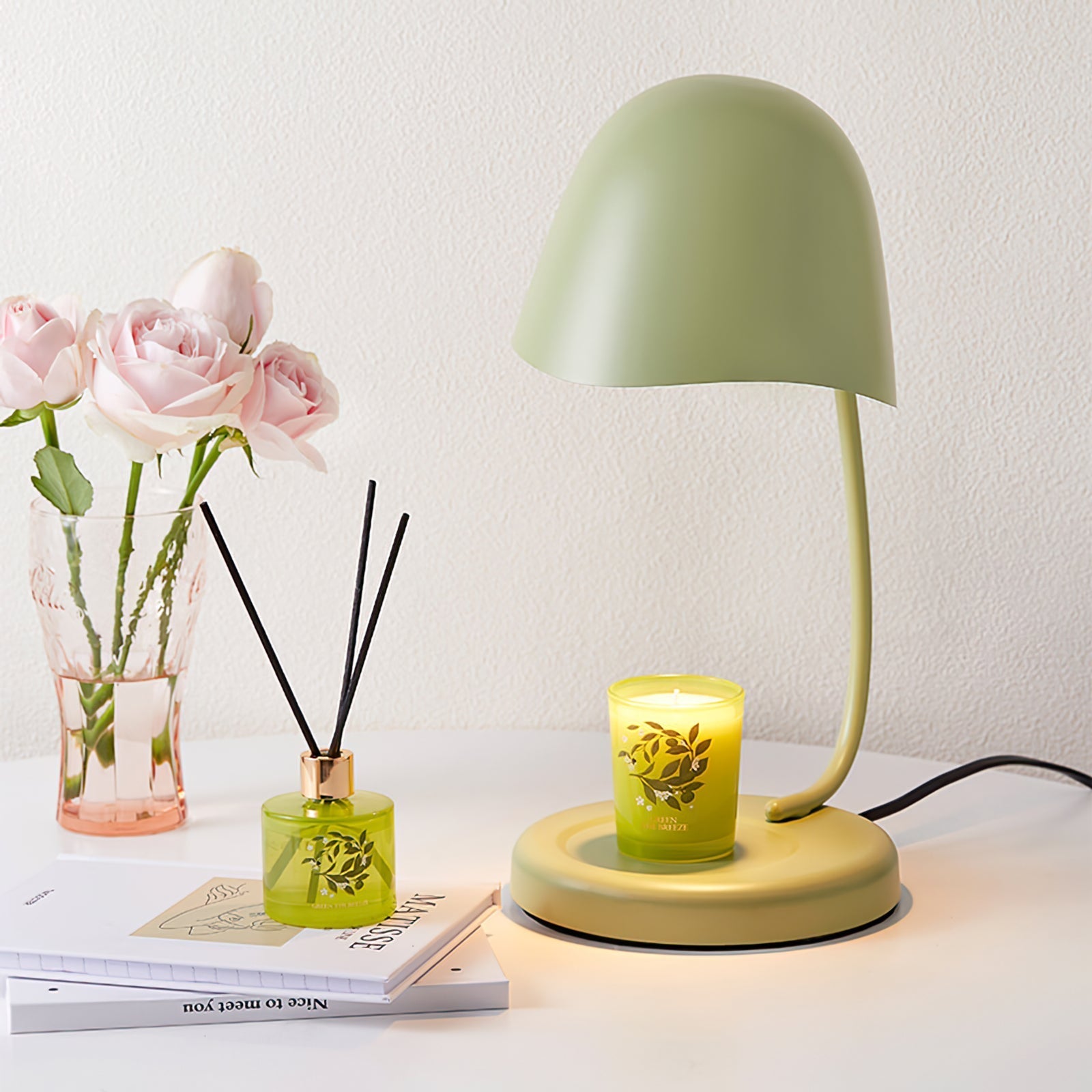 Lampe à Bougie Moderne en Métal - Ambiance Chaleureuse et Élégante