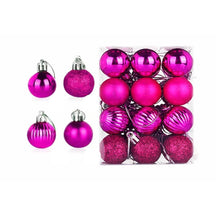 Boules de Noël Élégantes - Ensemble de 24 Ornements en Céramique