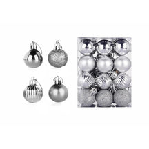 Boules de Noël Élégantes - Ensemble de 24 Ornements en Céramique
