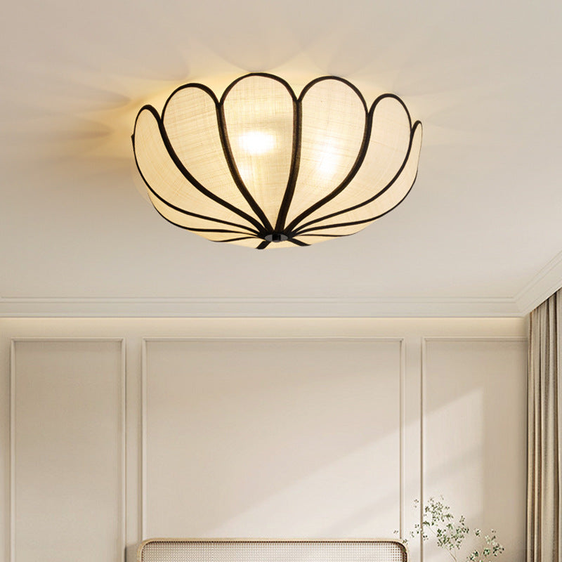 Lampe de Plafond en Rotin - Style Français avec Touche Moderne