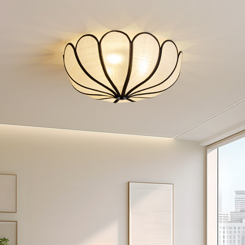 Lampe de Plafond en Rotin - Style Français avec Touche Moderne