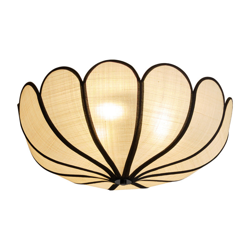 Lampe de Plafond en Rotin - Style Français avec Touche Moderne