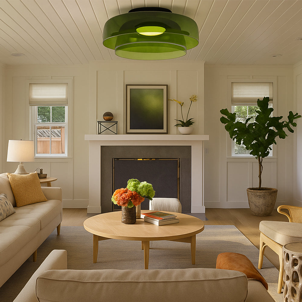 Lampe Suspendue en Verre Stratifié - Design Bauhaus Minimaliste et Élégant