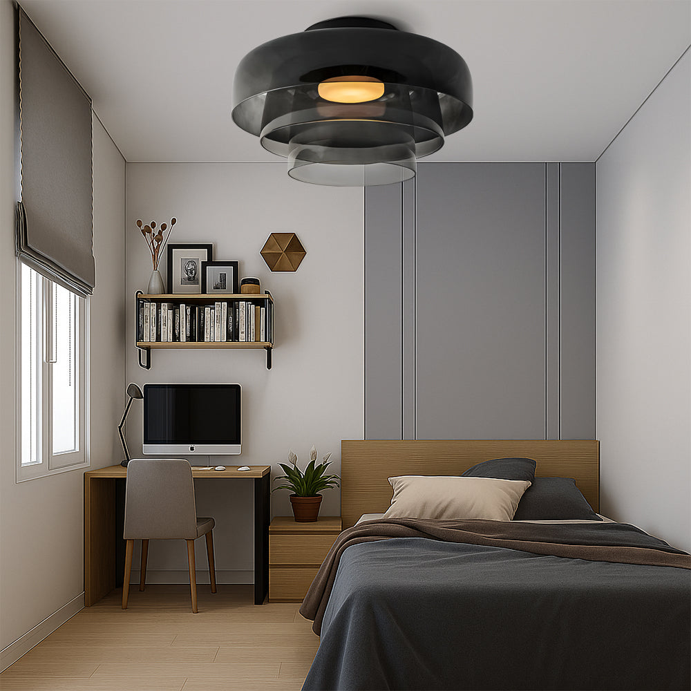 Lampe Suspendue en Verre Stratifié - Design Bauhaus Minimaliste et Élégant