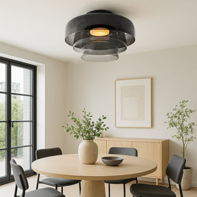 Lampe Suspendue en Verre Stratifié - Design Bauhaus Minimaliste et Élégant