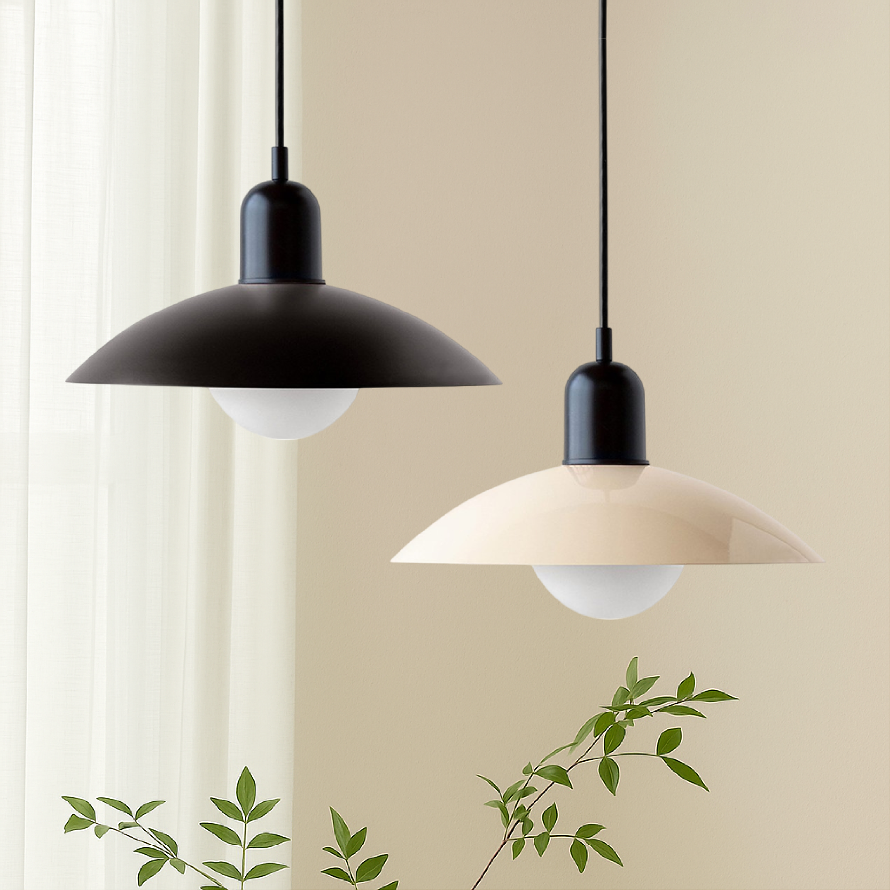 Lampe Suspendue Minimaliste - Design Scandinave et Atmosphère Chaleureuse