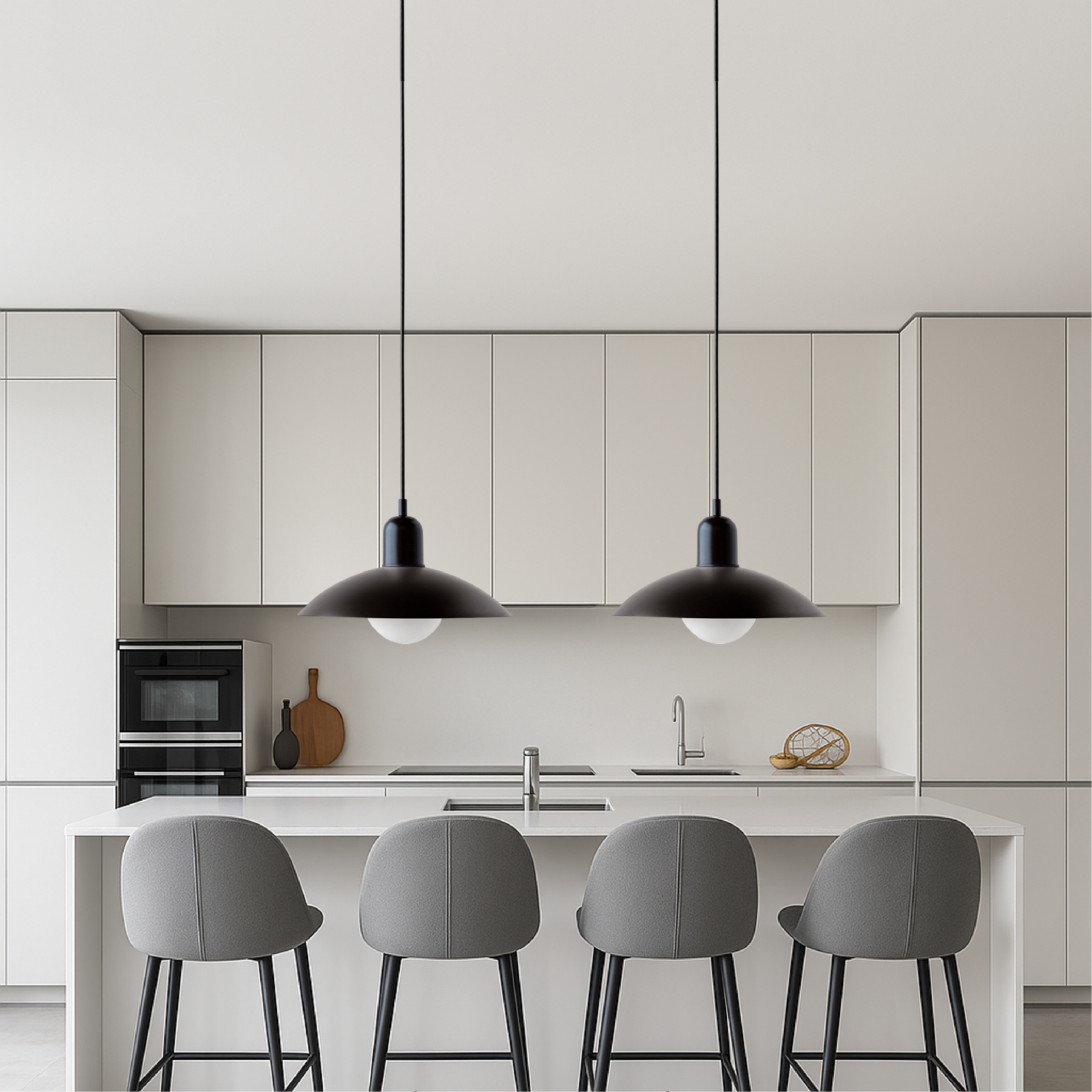 Lampe Suspendue Minimaliste - Design Scandinave et Atmosphère Chaleureuse
