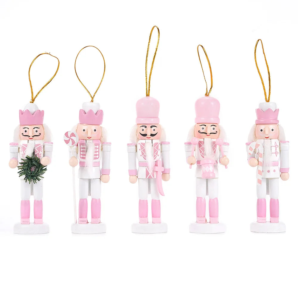 Marionnettes Casse-Noisette en Bois - Décoration Élégante pour Noël