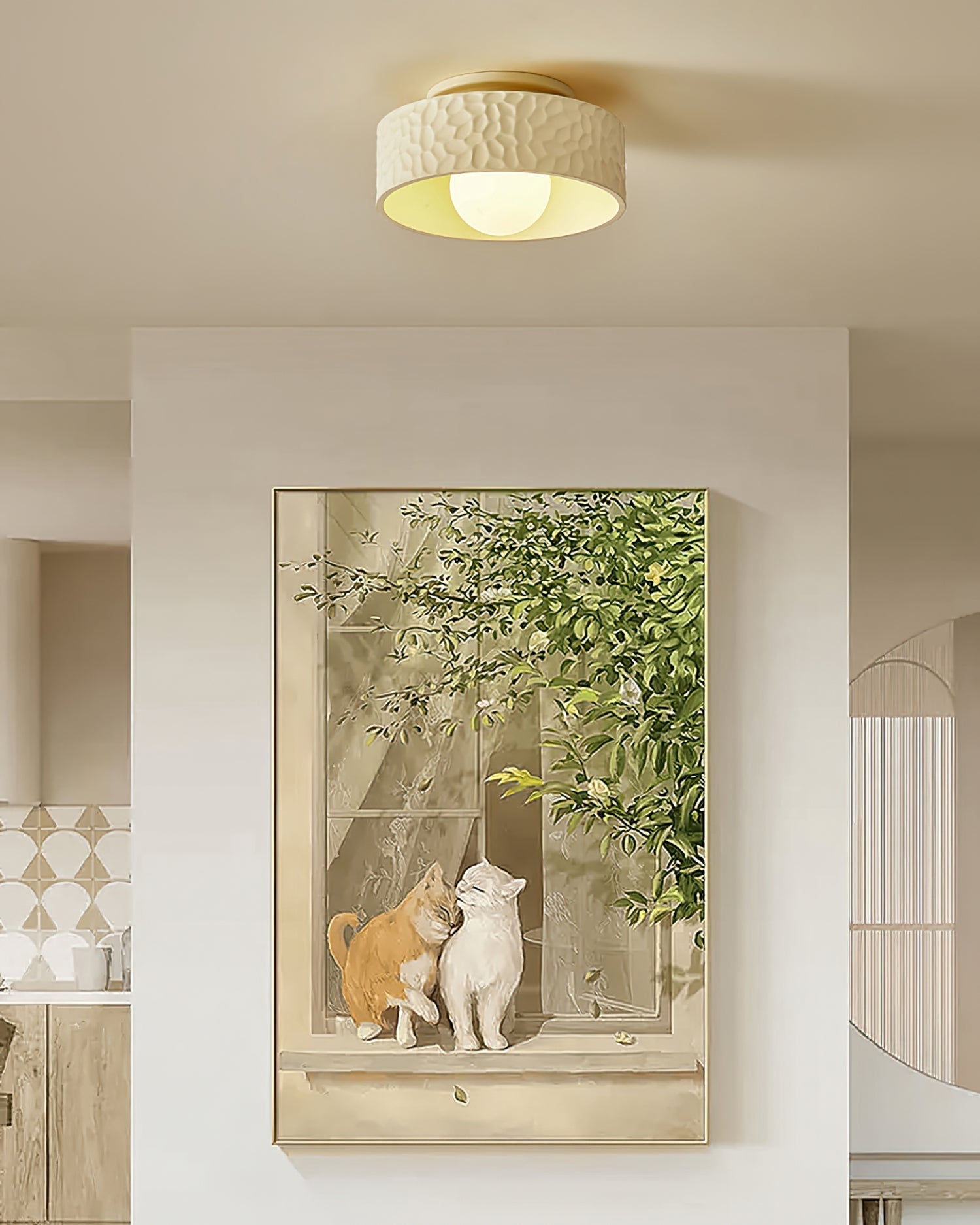 Plafonnier Moderne en Verre - Éclairage Élégant et Minimaliste
