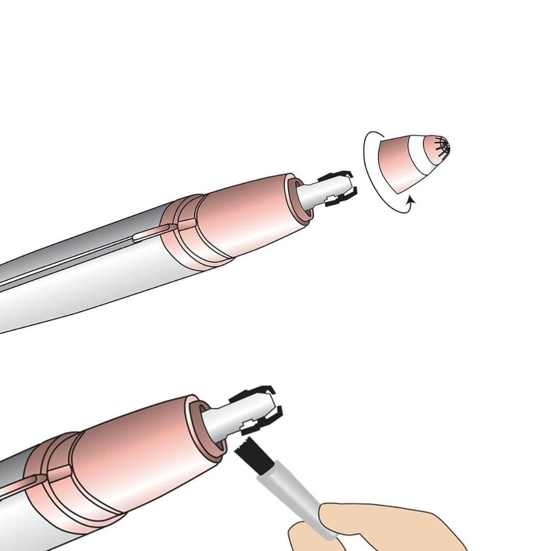 Tondeuse à Sourcils Électrique Précise - Façonnage Facile et Compact