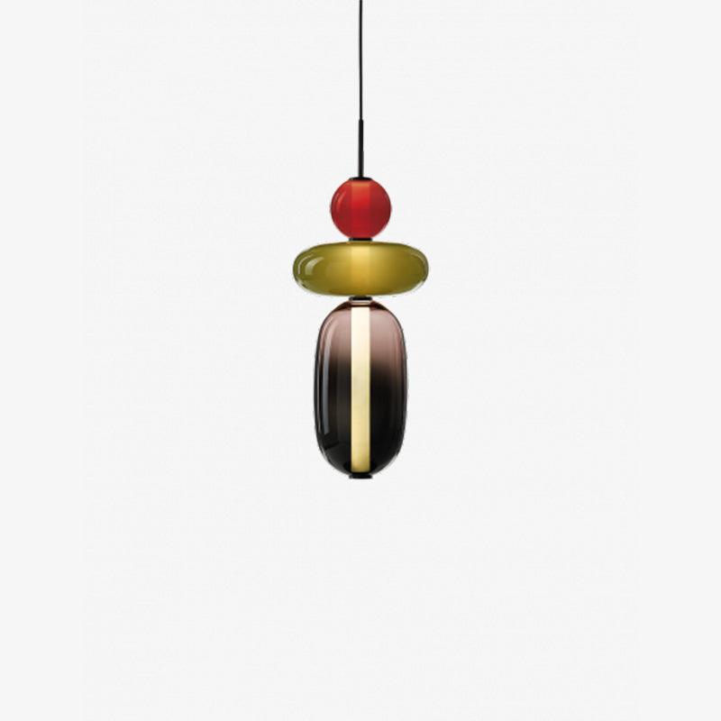 Pendentif en Verre Élégant - Brillance Transparente et Design Moderne