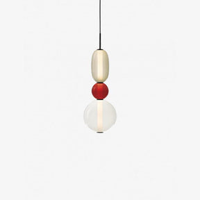 Luminaire Suspendu en Verre Coloré - Éclairage LED Ajustable et Élégant
