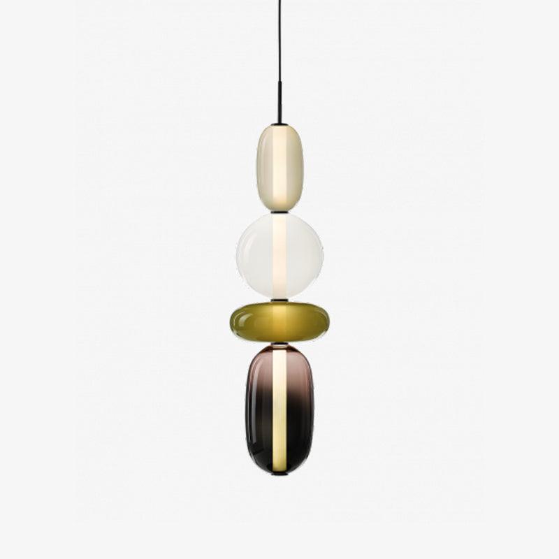 Pendentif en Verre Élégant - Brillance Transparente et Design Moderne