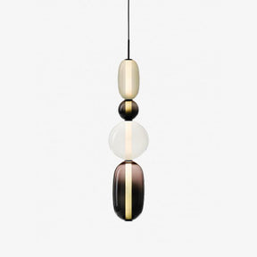 Pendentif en Verre Élégant - Brillance Transparente et Design Moderne