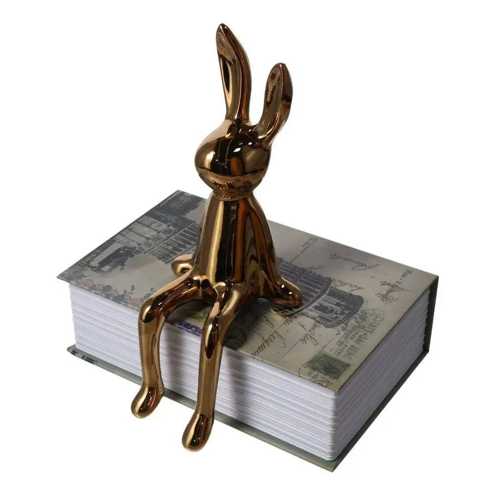 Ornement de Lapin Élégant - Décoration Chic et Joyeuse pour Intérieur