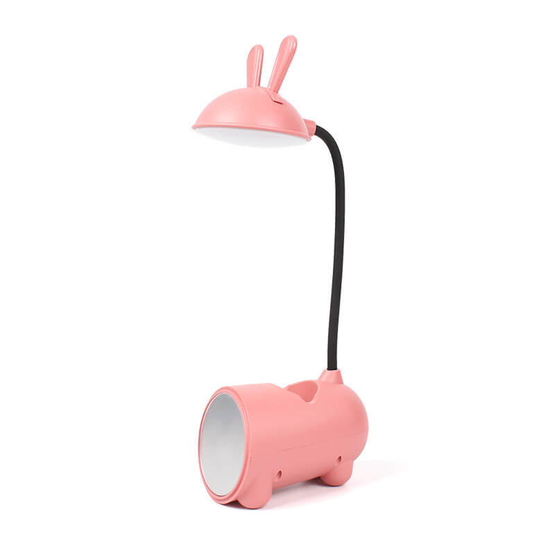 Lampe de Bureau LED Rechargeable - Design Amusant avec Porte-Stylo et Contrôle Tactile