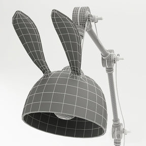 Lampe de Table à Oreilles de Lapin - Finition Dorée et Design Ludique