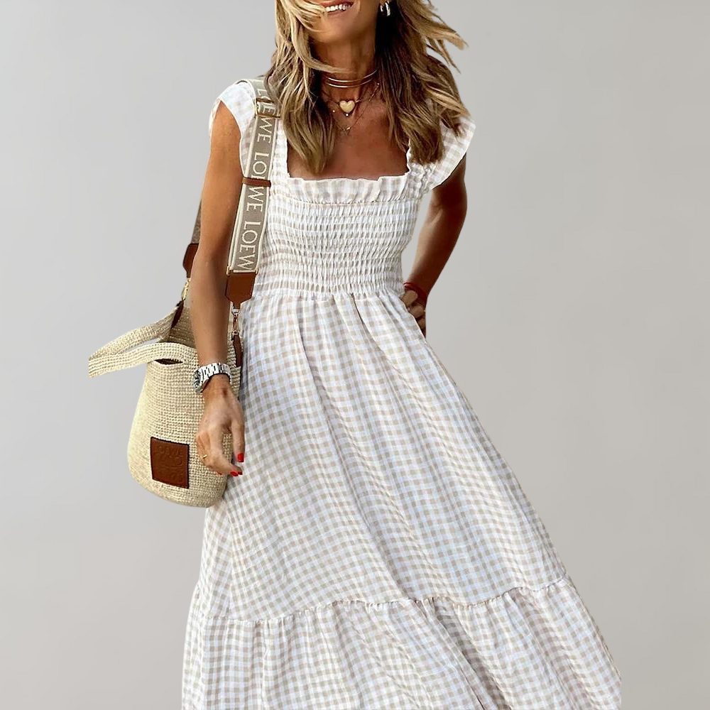 Robe d'été rétro pour Femmes - Confort et Élégance en Toute Saison
