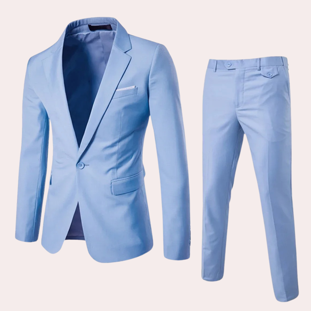 Costume d'été slim fit pour hommes - Élégance et Confort en Plusieurs Couleurs