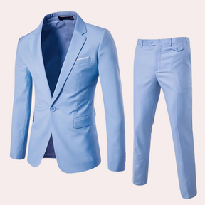 Costume d'été slim fit pour hommes - Élégance et Confort en Plusieurs Couleurs