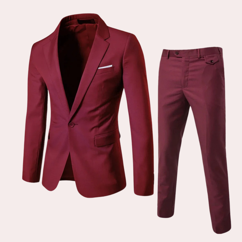 Costume d'été slim fit pour hommes - Élégance et Confort en Plusieurs Couleurs