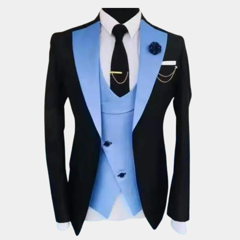 Ensemble Formelle 3-Pièces pour Hommes - Confort Élégant et Style Polyvalent