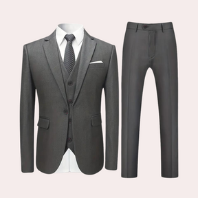 Ensemble Costume Classique 3 Pièces pour Hommes - Confort et Élégance Toute l'Année