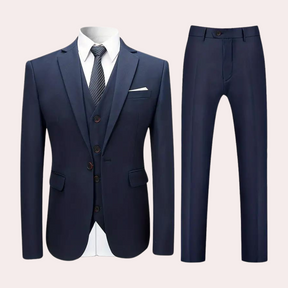 Ensemble Costume Classique 3 Pièces pour Hommes - Confort et Élégance Toute l'Année