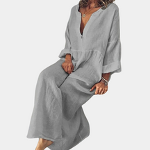 Robe Longue en Coton pour Femmes - Élégante et Confortable en Grande Taille