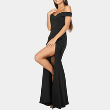 Robe d'été à Épaules Dénudées - Élégance et Confort pour Événements