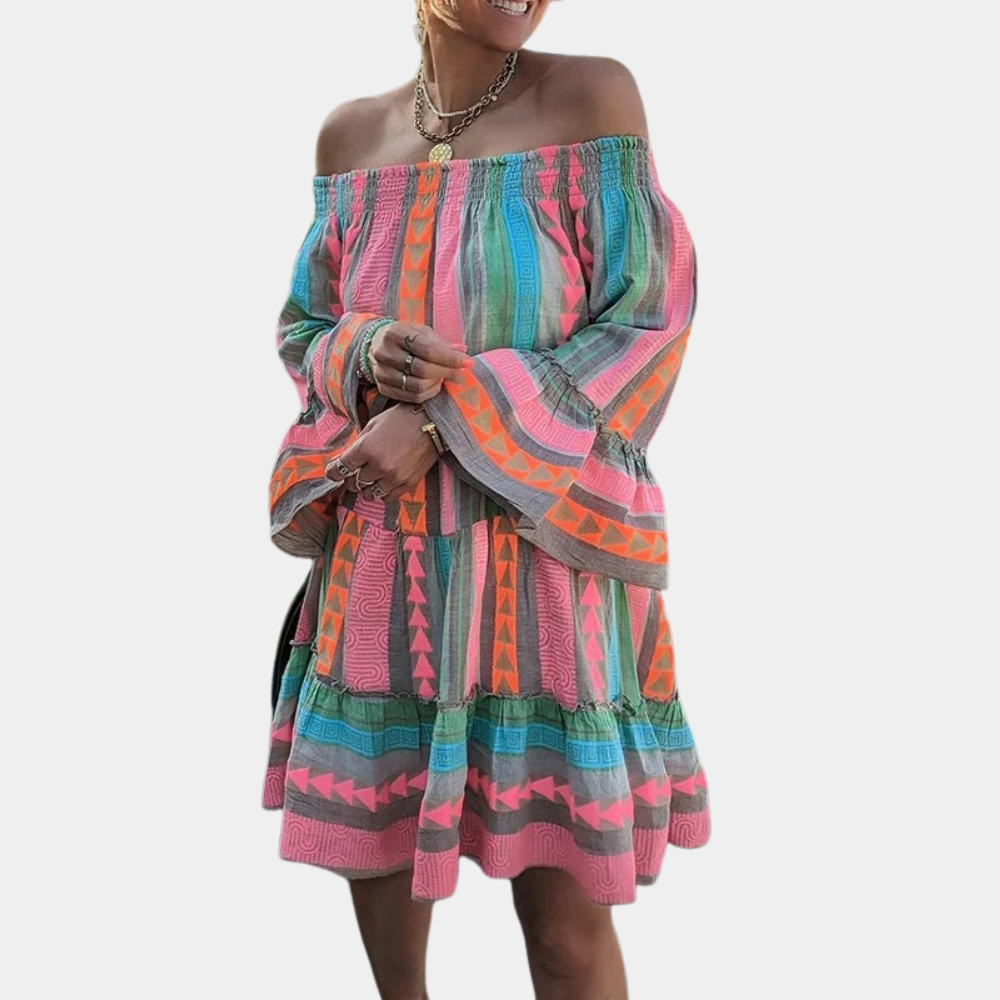 Robe d'été Colorée pour Femmes - Tissu Doux et Respirant pour Confort