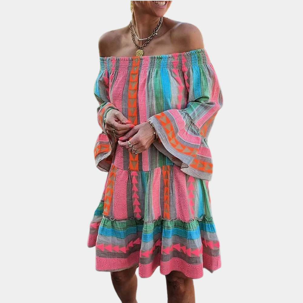Robe d'été Colorée pour Femmes - Tissu Doux et Respirant pour Confort