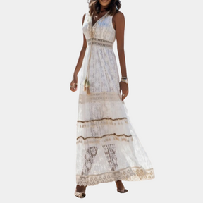 Robe Maxi Bohème pour Femmes - Style Confortable à Manches et Sans Manches