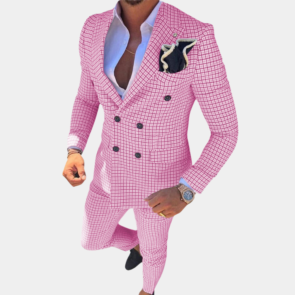 Costume Deux-Pièces pour Hommes - Tissu Confortable et Élégant