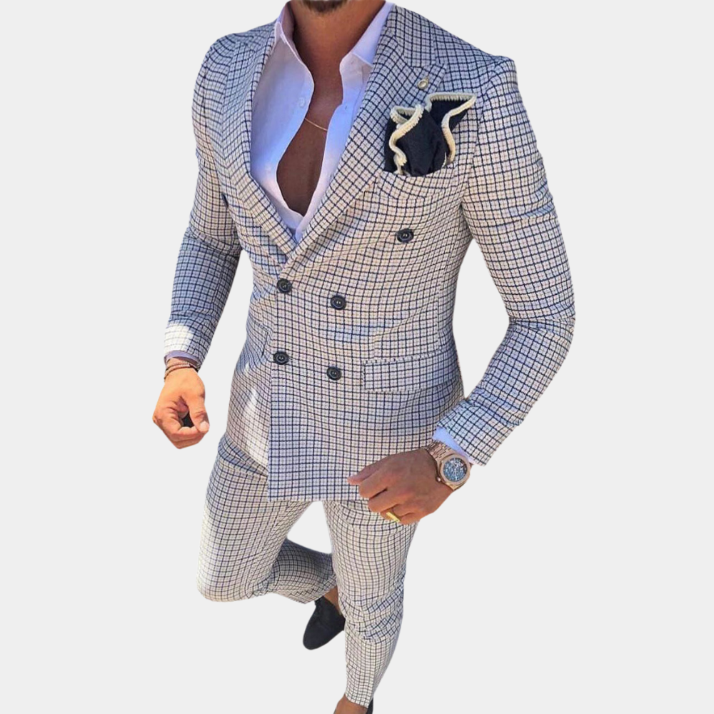 Costume Deux-Pièces pour Hommes - Tissu Confortable et Élégant