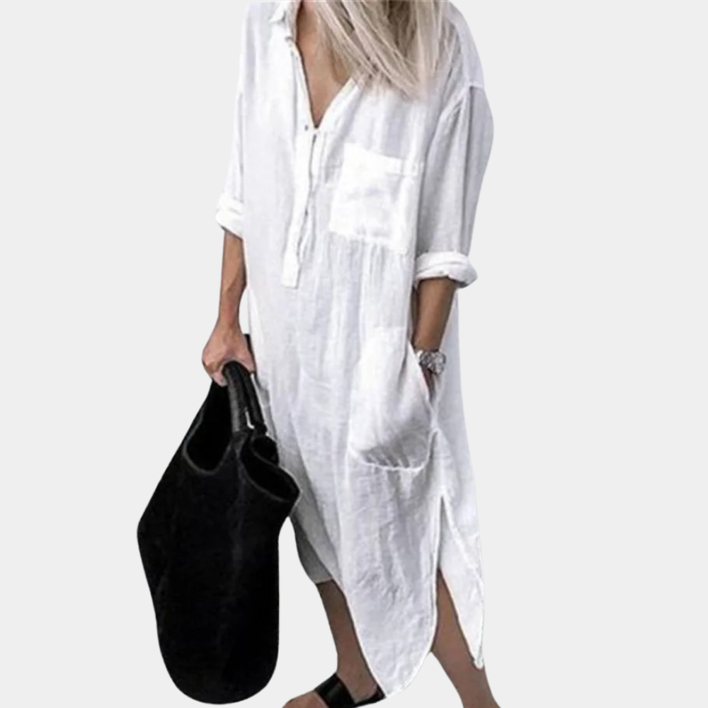 Robe Longue Légère pour Femmes - Confort et Style d'Été Respirant