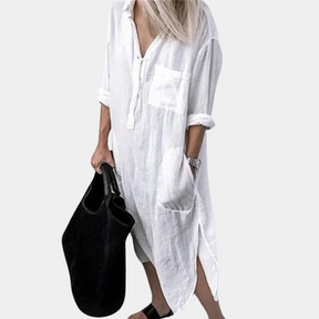 Robe Longue Légère pour Femmes - Confort et Style d'Été Respirant