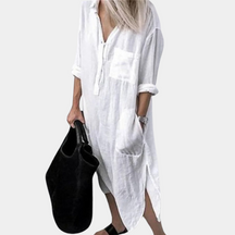 Robe Longue Légère pour Femmes - Confort et Style d'Été Respirant