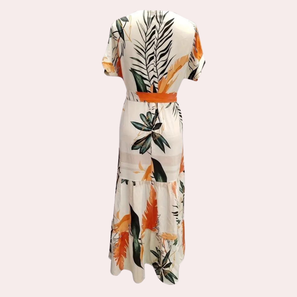Robe d'été à Fleurs pour Femmes - Confort et Élégance par Temps Chaud