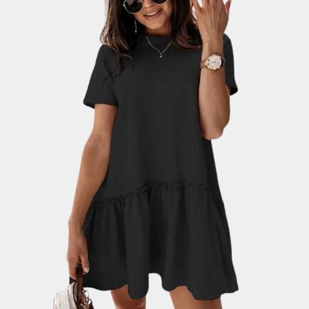 Robe Mini Femme Élégante - Tissu Respirant et Style Polyvalent