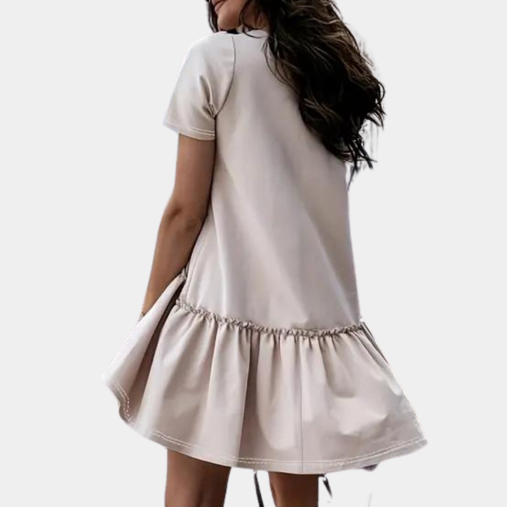Robe Mini Femme Élégante - Tissu Respirant et Style Polyvalent