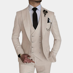 Costume 3 Pièces Élégant pour Hommes - Style Raffiné pour Mariages et Événements
