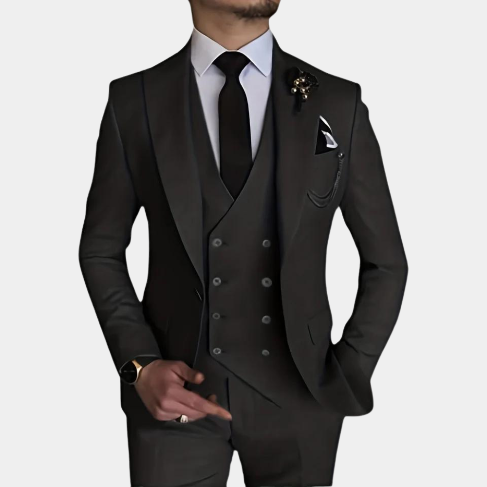 Costume 3 Pièces Élégant pour Hommes - Style Raffiné pour Mariages et Événements