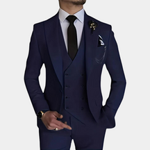 Costume 3 Pièces Élégant pour Hommes - Style Raffiné pour Mariages et Événements