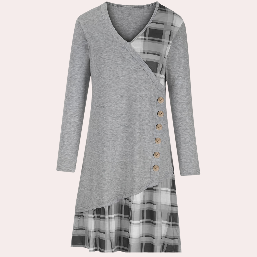Robe Midi à Carreaux pour Femmes - Chic et Confortable pour le Printemps